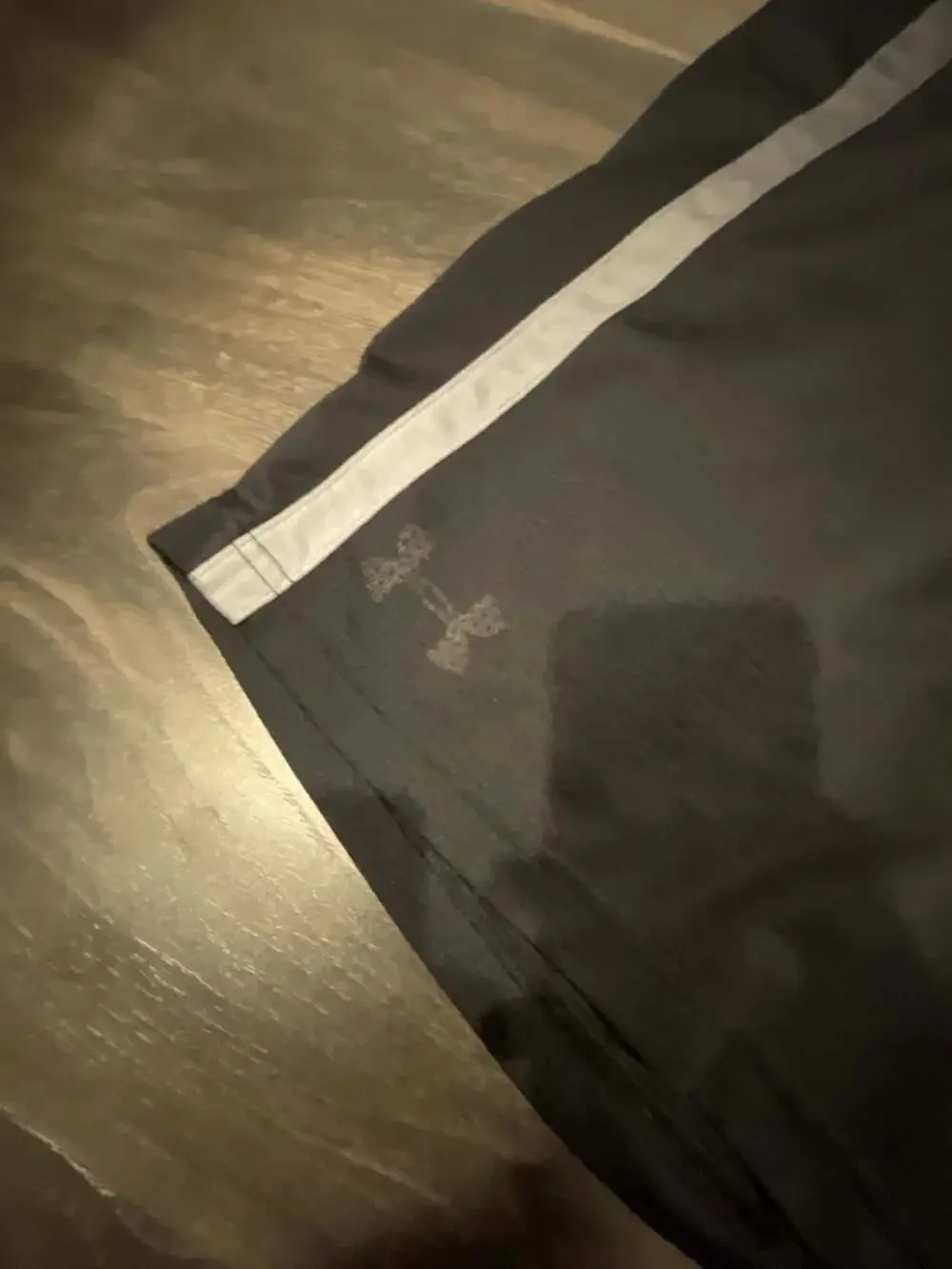 Under Armour Men's Athletic Training Shorts Black with White Trim